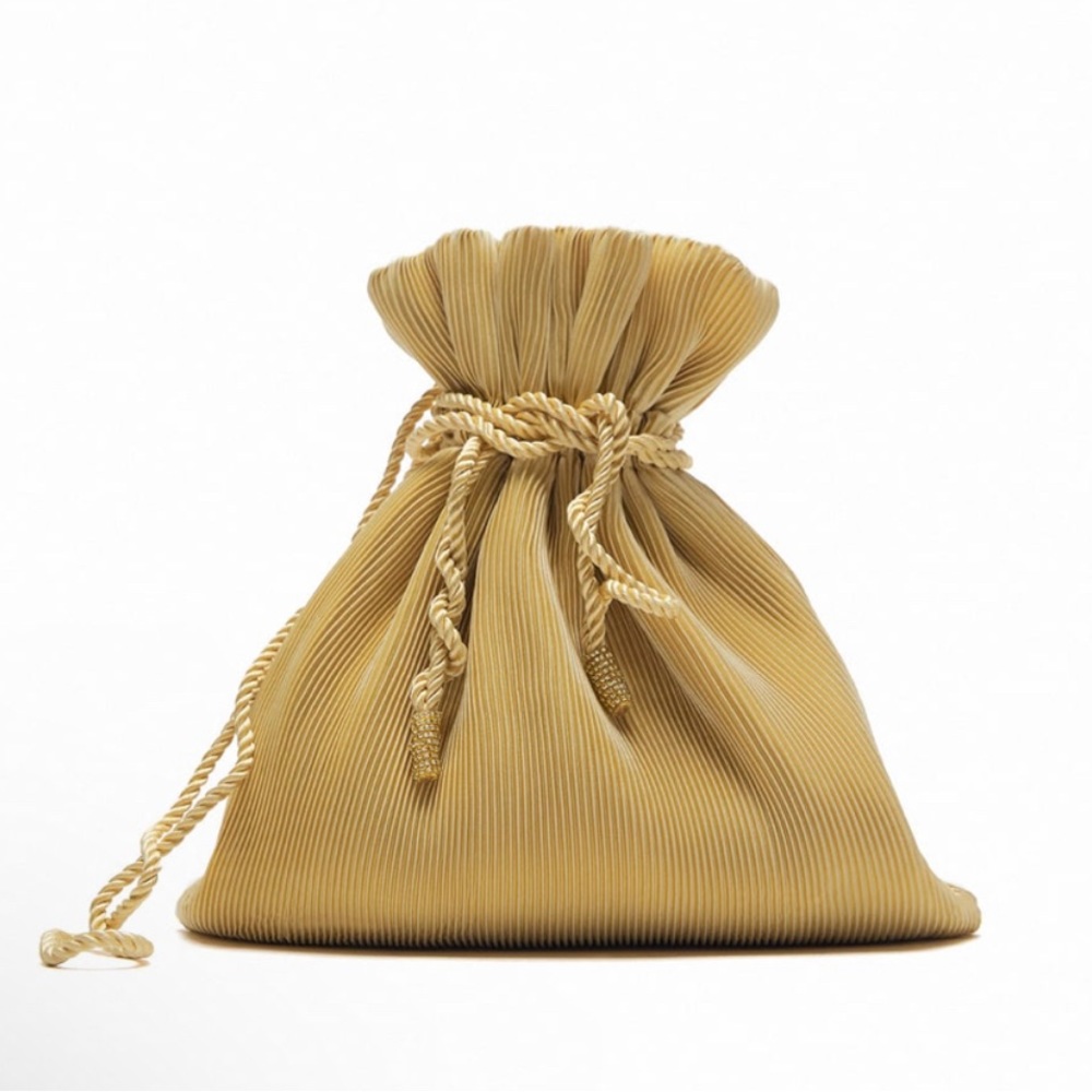 ZARA - Pleated Bucket Bag (New - never worn)